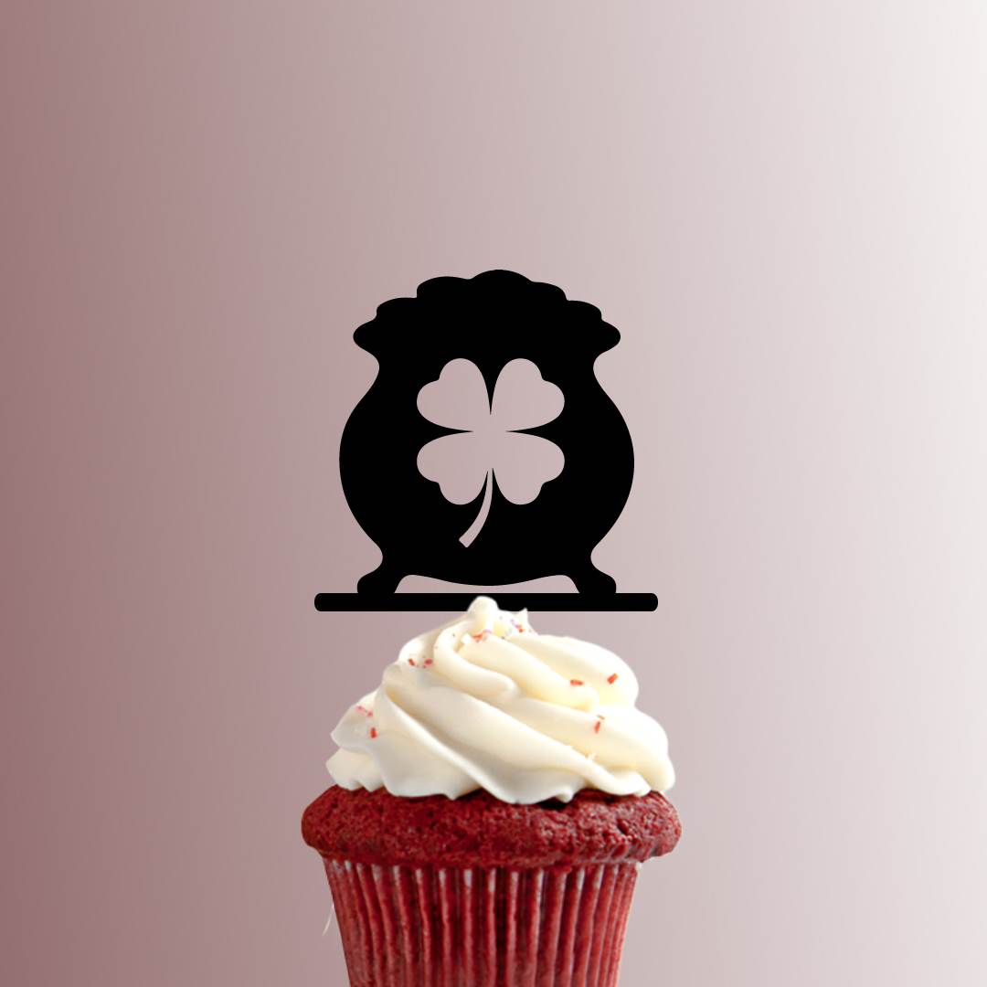 St Patricks Day - Shamrock Gold Pot 228-322 Cupcake Topper