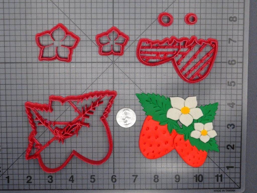 Strawberry Blossom 266-D798 Cookie Cutter Set