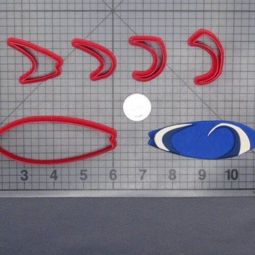 Surfboard 266-D727 Cookie Cutter Set