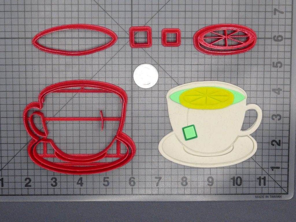 Tea Cup with Lemon 266-D832 Cookie Cutter Set