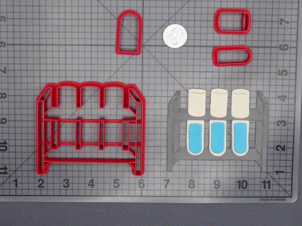 Test Tubes 266-D691 Cookie Cutter Set