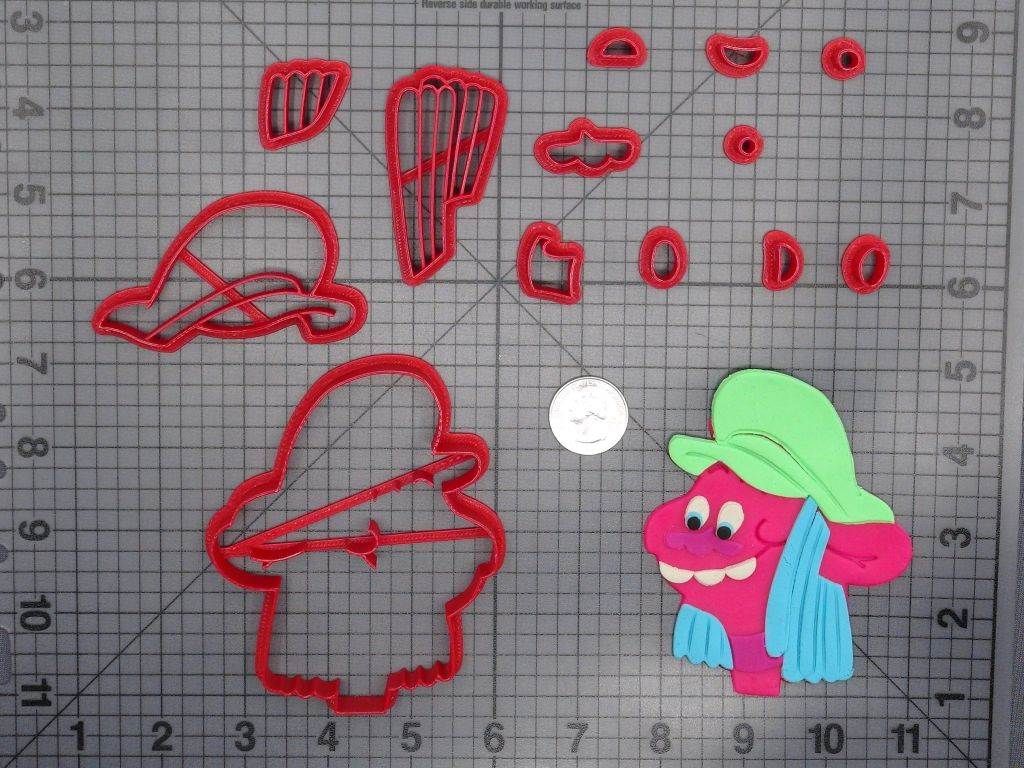 Trolls - Cooper Head 266-E203 Cookie Cutter Set