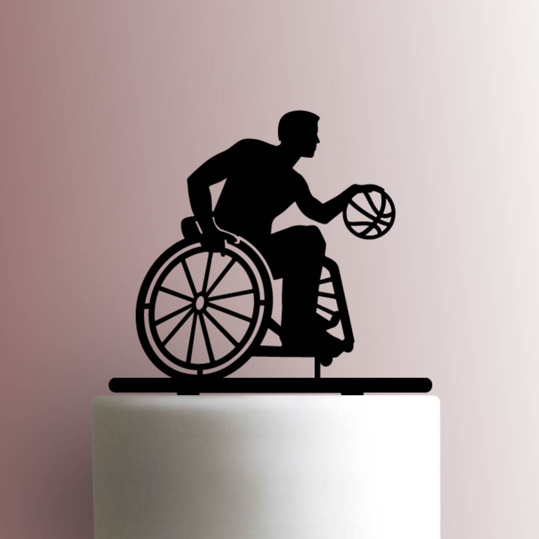 Wheelchair Basketball 225-A099 Cake Topper
