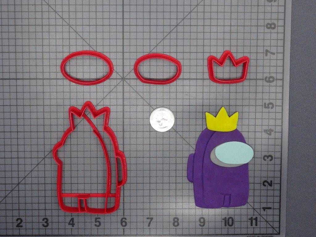 Among Us - Crewmate King 266-E802 Cookie Cutter Set