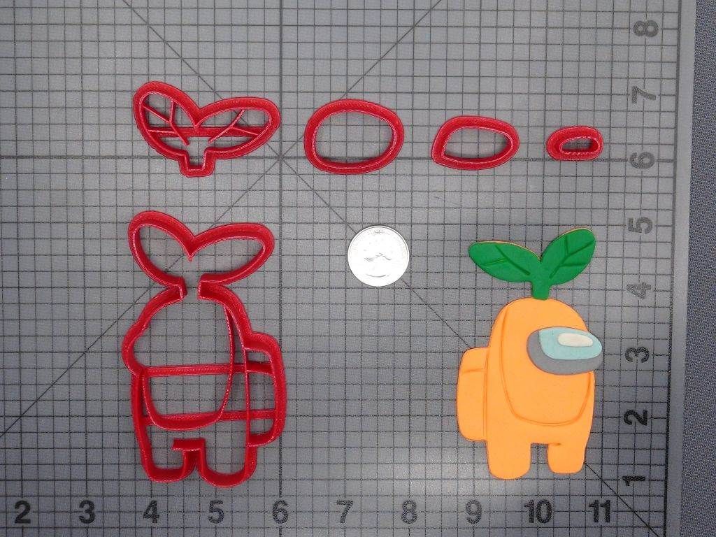 Among Us - Crewmate Leaf 266-E806 Cookie Cutter Set