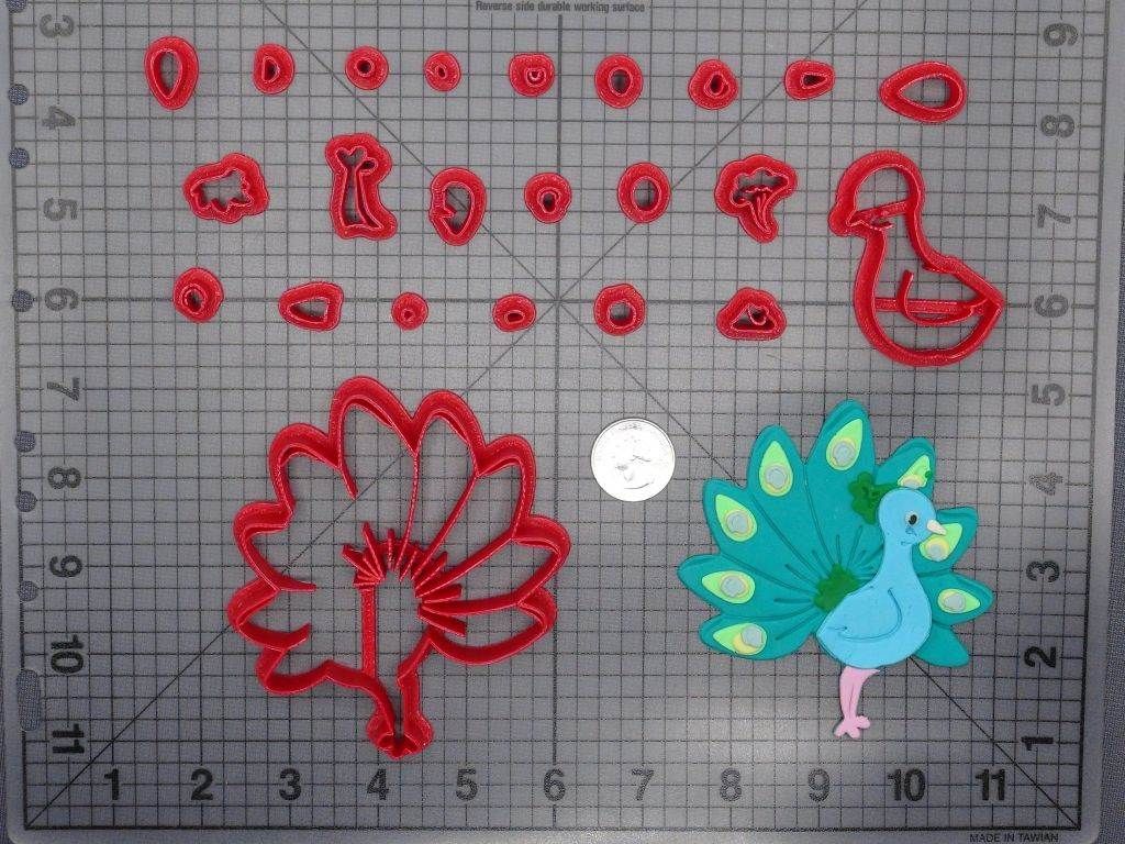 Bird - Peacock 266-D885 Cookie Cutter Set