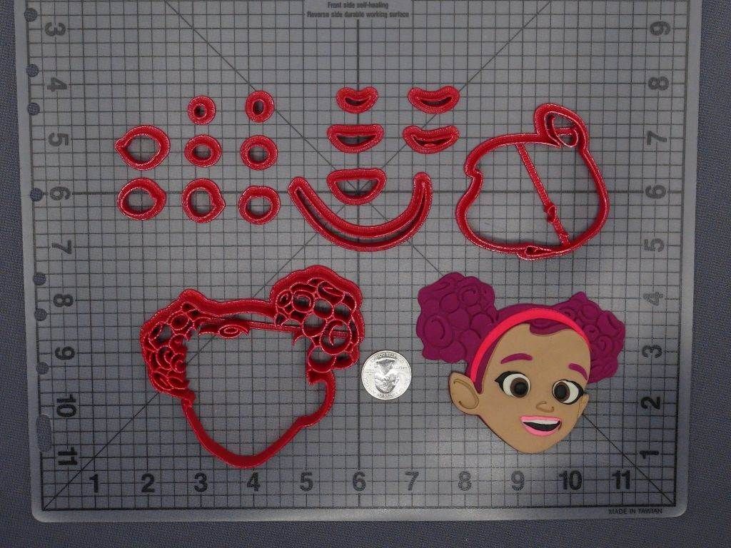 Butterbeans Cafe - Dazzle Head 266-E513 Cookie Cutter Set