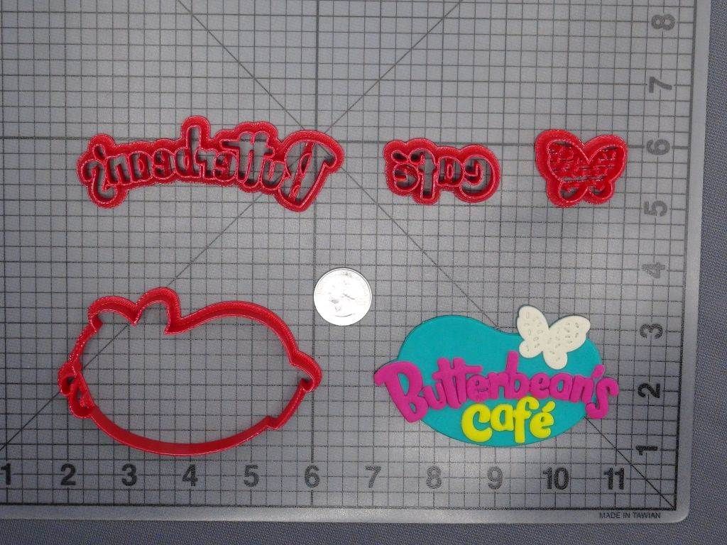 Butterbeans Cafe Logo 266-E512 Cookie Cutter Set