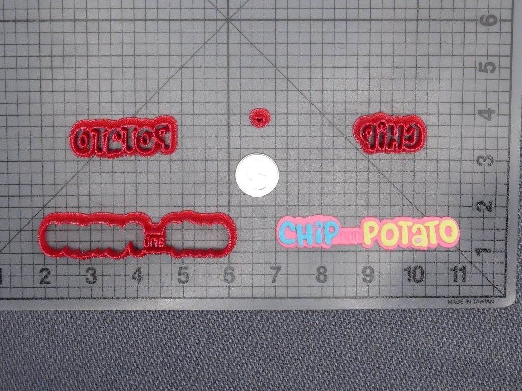 Chip and Potato Logo 266-E444 Cookie Cutter Set