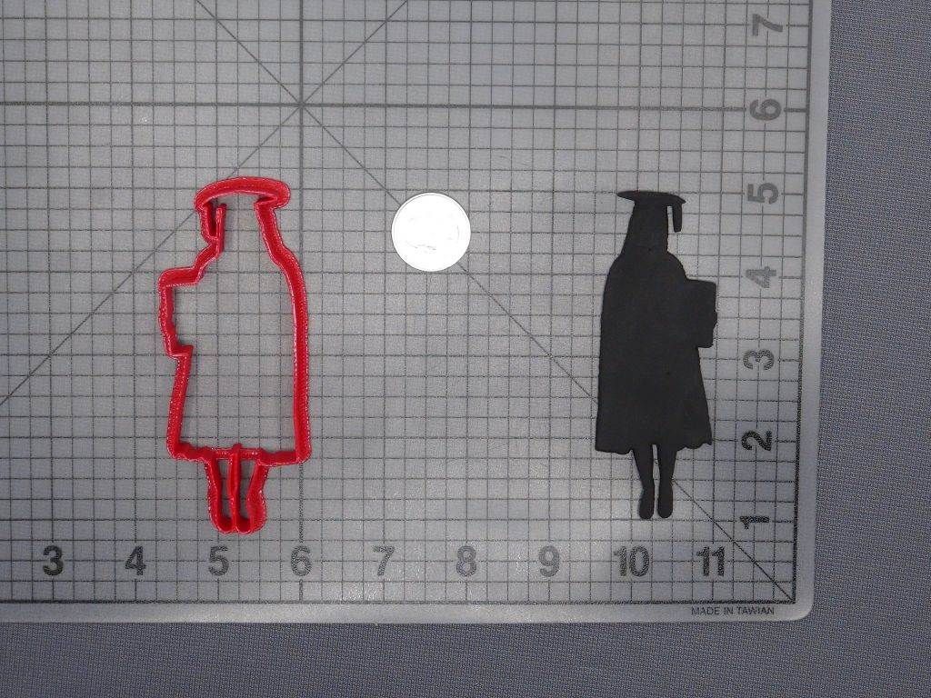 Graduation Girl Body 266-E790 Cookie Cutter Silhouette