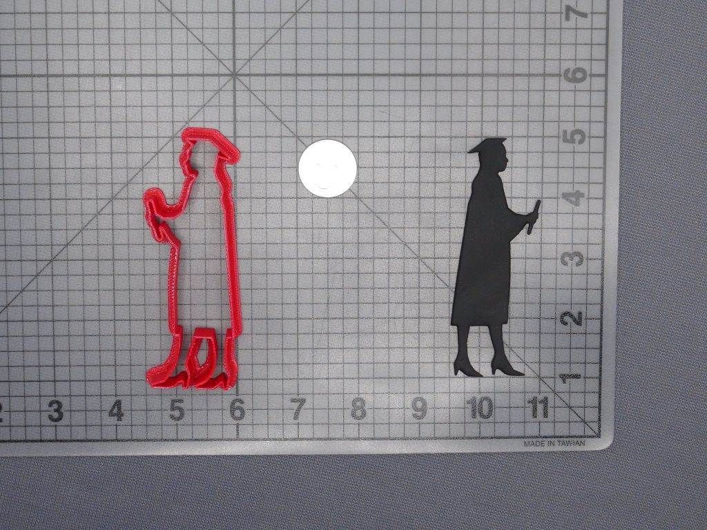 Graduation Girl Body 266-E833 Cookie Cutter Silhouette