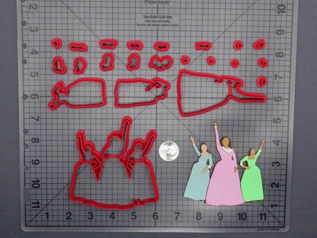 Hamilton - Schuyler Sisters 266-E675 Cookie Cutter Set