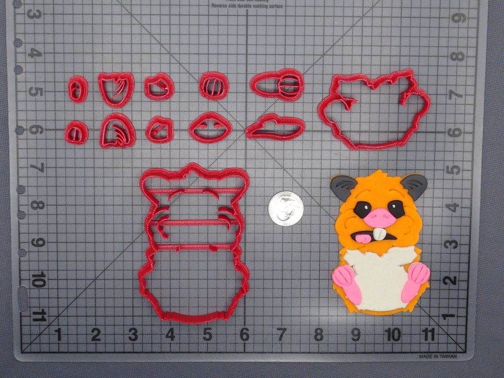 Hamster Body 266-D972 Cookie Cutter Set