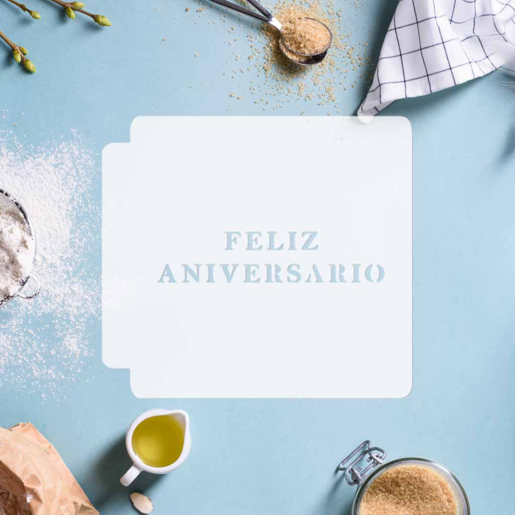 Happy Anniversary - Spanish 783-C973 Stencil