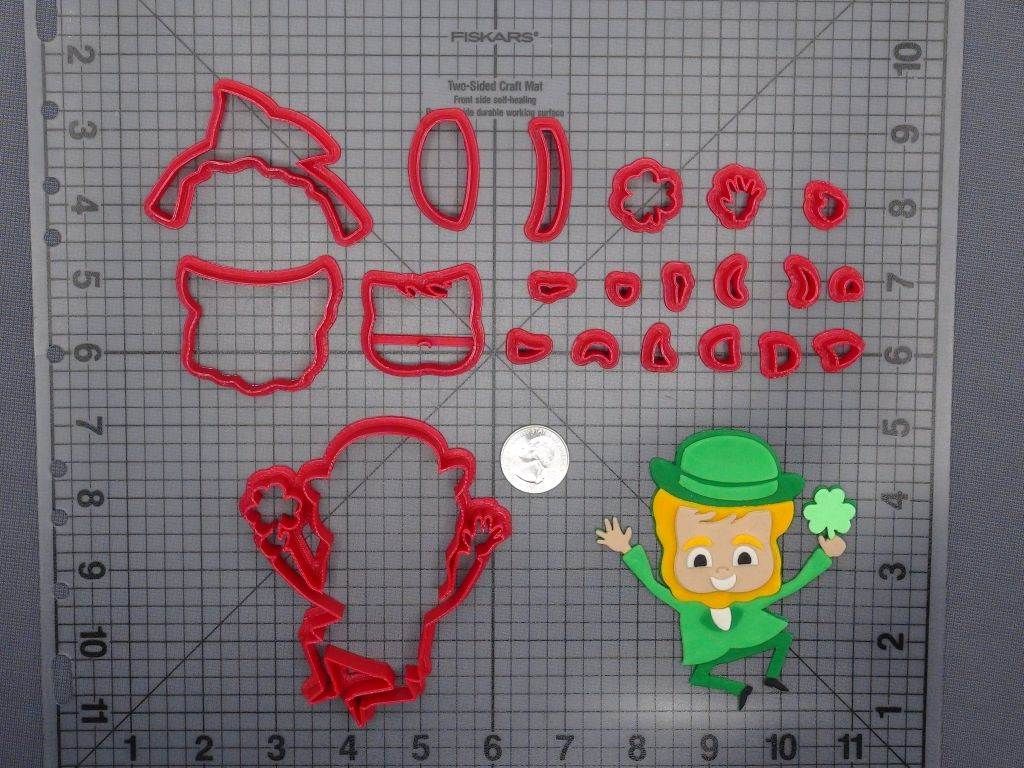 St Patricks Day - Leprechaun Body 266-E785 Cookie Cutter Set