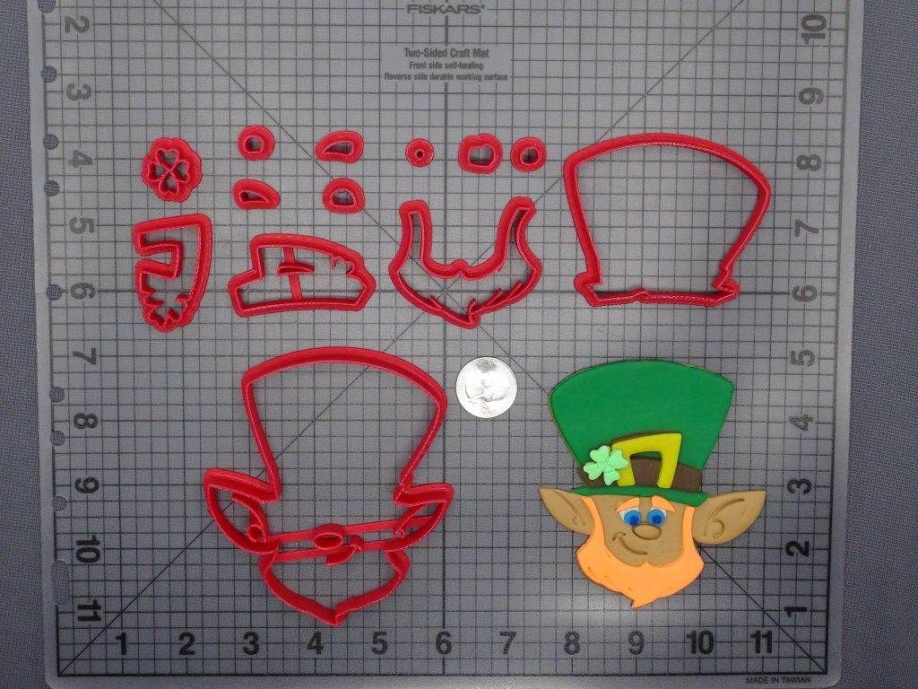 St Patricks Day - Leprechaun Head 266-E764 Cookie Cutter Set