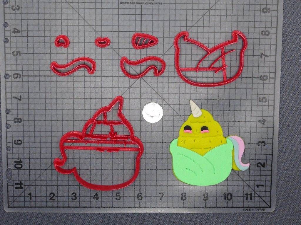 Unicorn Corn 266-E022 Cookie Cutter Set