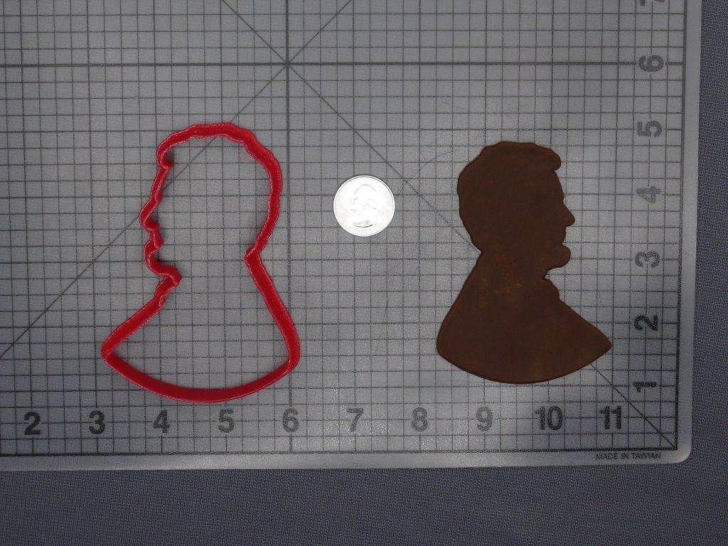 Abraham Lincoln 266-E087 Cookie Cutter Silhouette