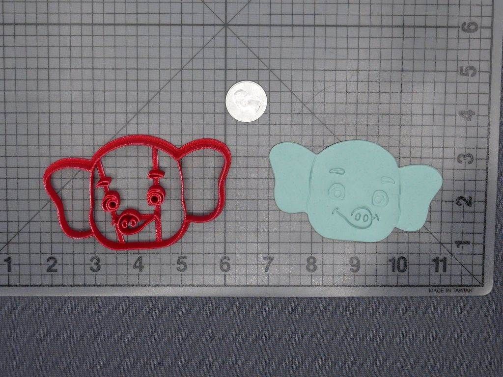 Bailey Elephant Head 266-E615 Cookie Cutter