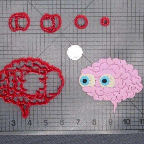 Brain with Eyes 266-D995 Cookie Cutter Set