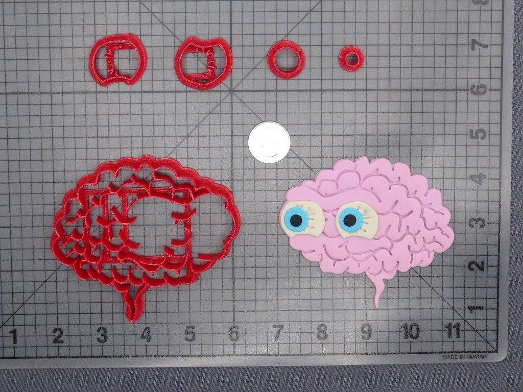 Brain with Eyes 266-D995 Cookie Cutter Set