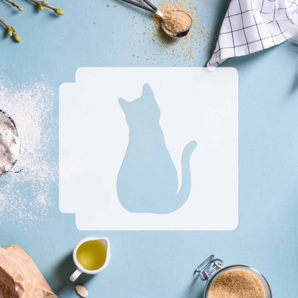 Cat 783-D045 Stencil Silhouette