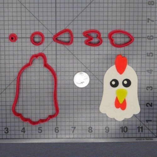 Chicken Head 266-E116 Cookie Cutter Set