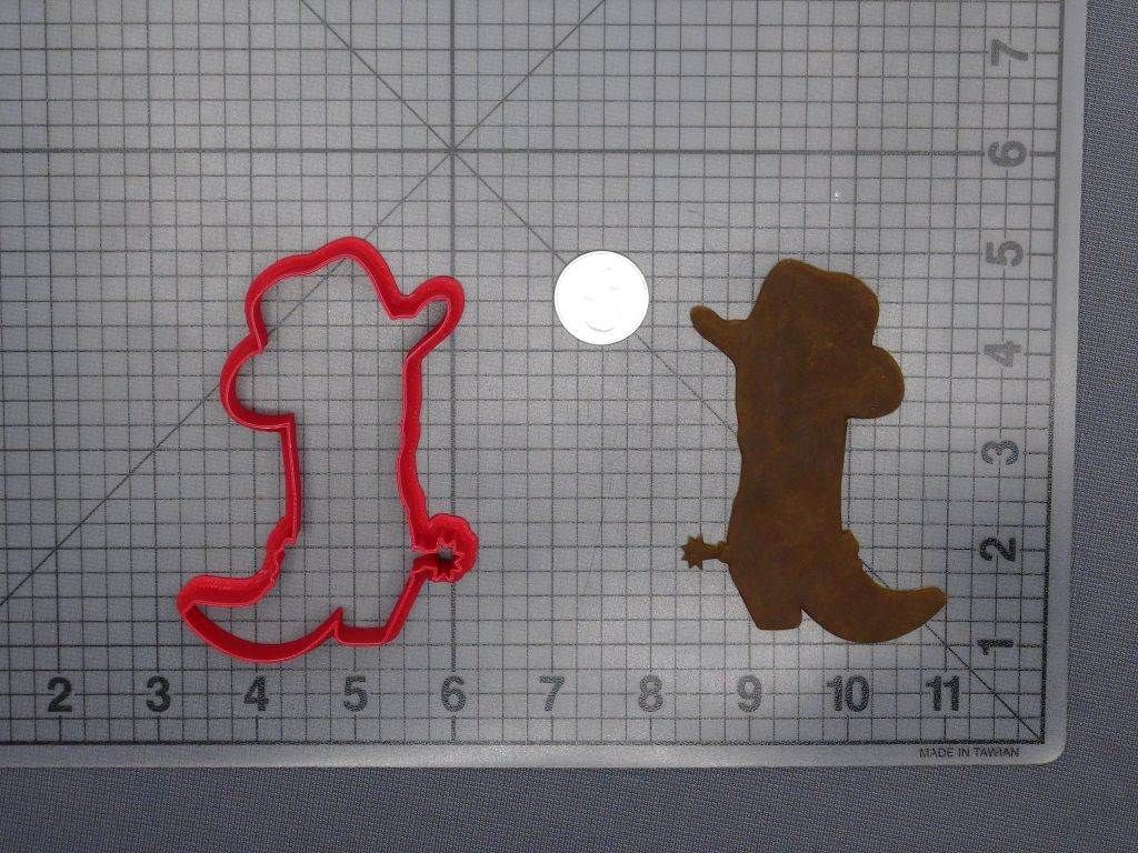 Cowboy Hat on Boot 266-D905 Cookie Cutter Silhouette