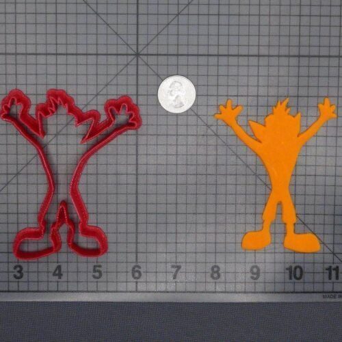 Crash Bandicoot Body 266-E307 Cookie Cutter Silhouette