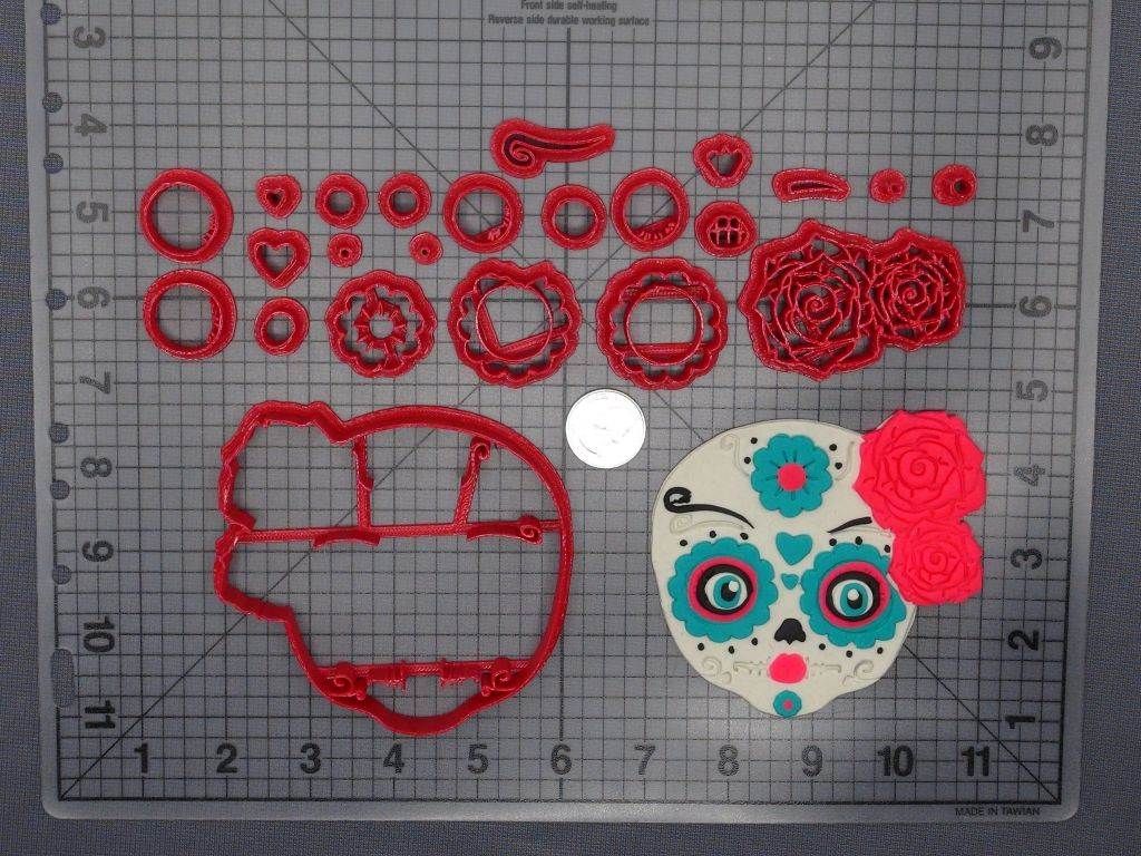 Day of the Dead - Sugar Skull 266-E144 Cookie Cutter Set