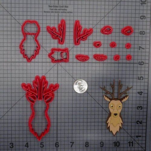 Deer Head 266-E240 Cookie Cutter Set