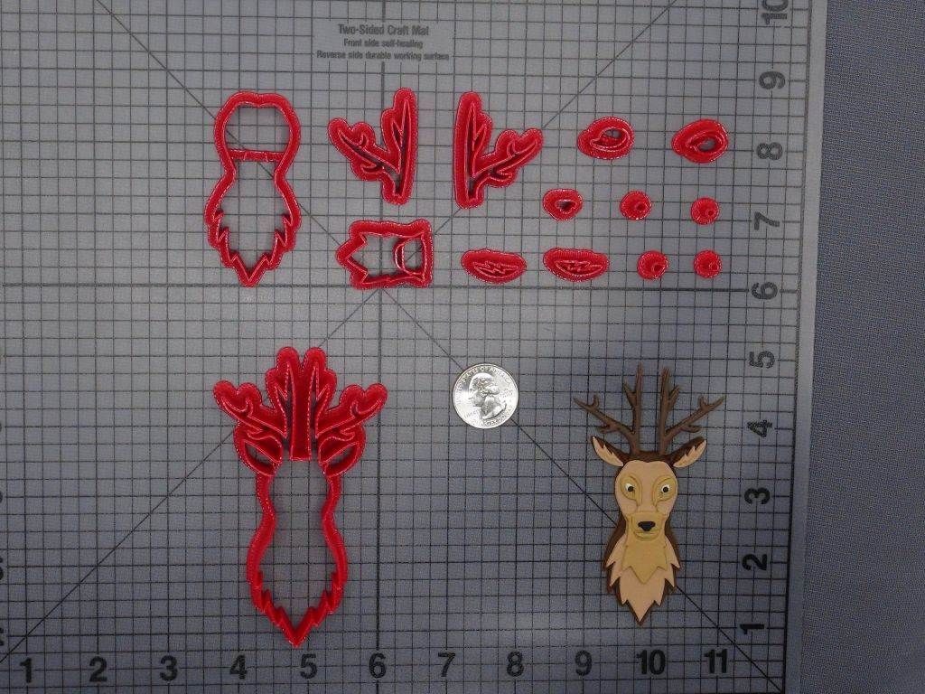Deer Head 266-E240 Cookie Cutter Set
