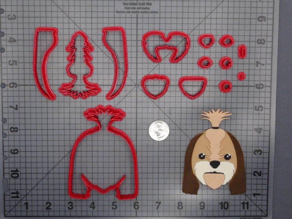 Dog - Shih Tzu Head 266-D794 Cookie Cutter Set