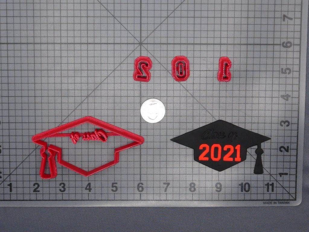 Graduation Cap Class of 2021 266-E776 Cookie Cutter Set