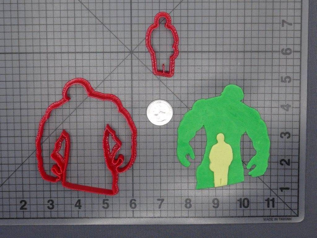 Hulk and Bruce Banner 266-E727 Cookie Cutter Set