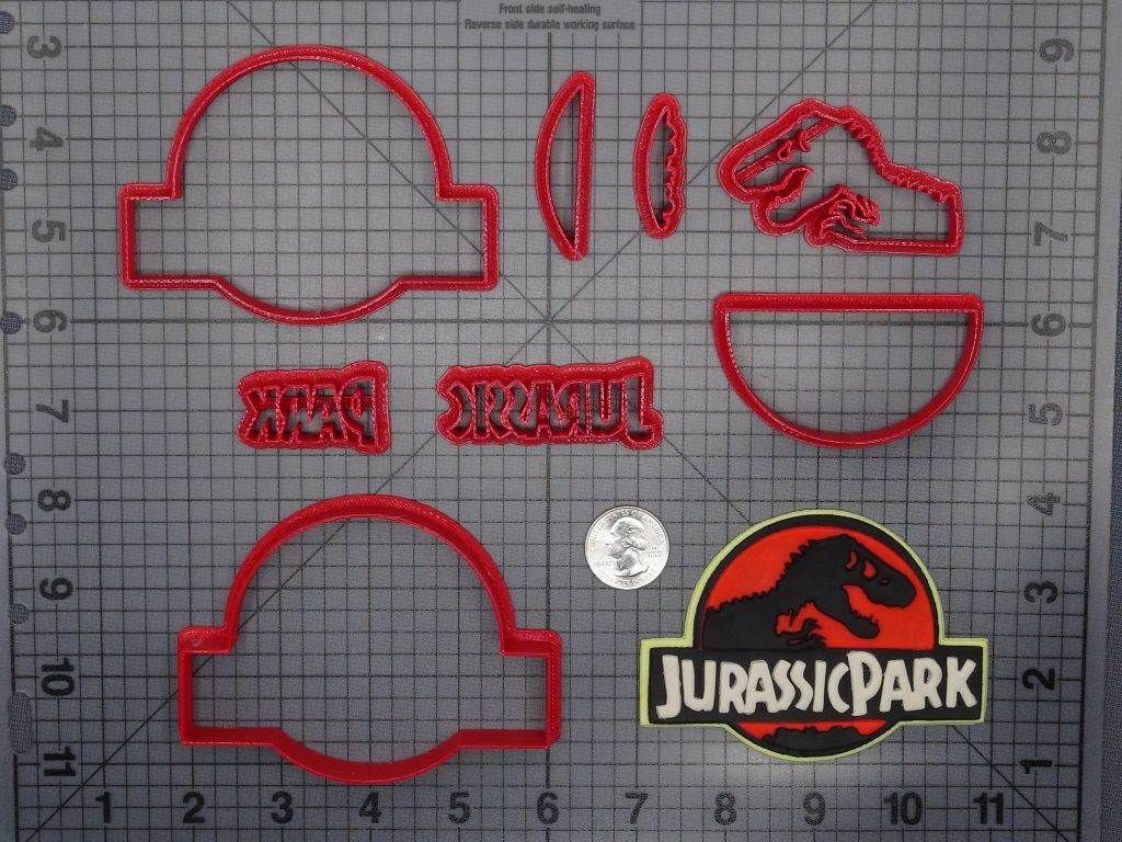 Jurassic Park Logo 266-E918 Cookie Cutter Set