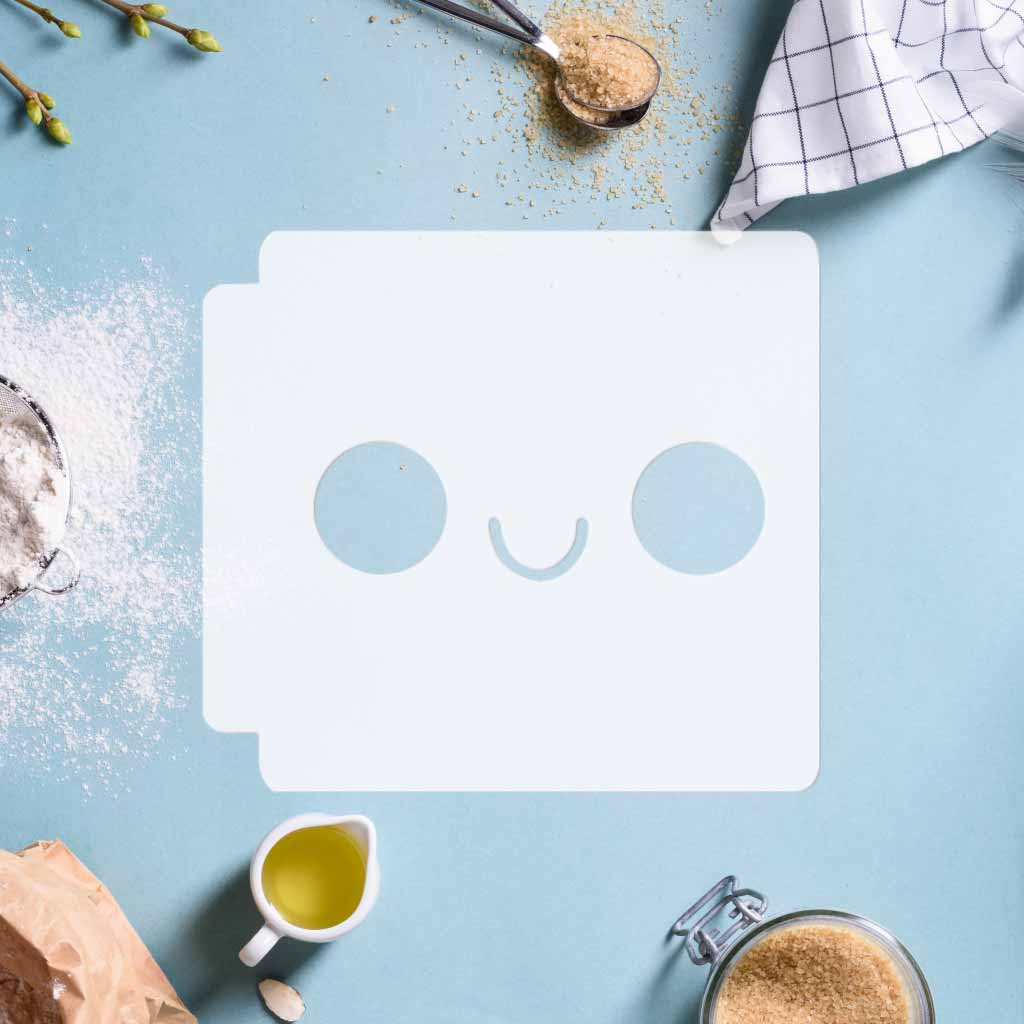 Kawaii Happy Face 783-D026 Stencil
