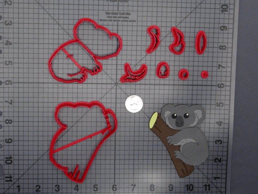 Koala on Tree 266-E139 Cookie Cutter Set