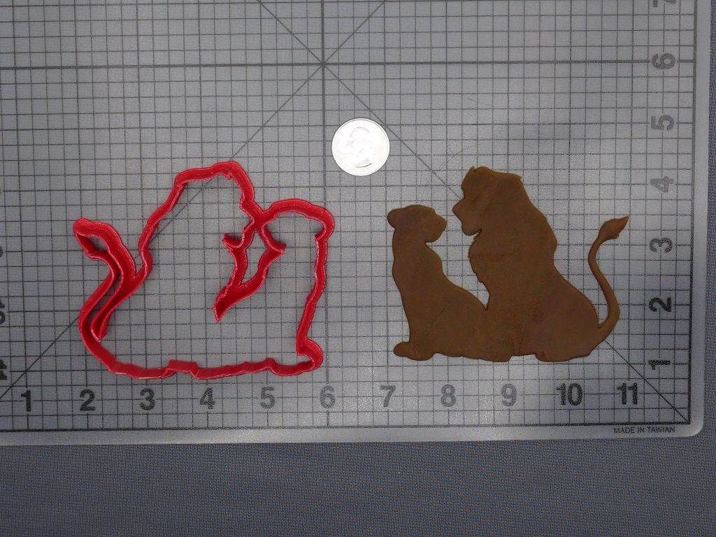 Lion King - Nala and Simba 266-E611 Cookie Cutter Silhouette