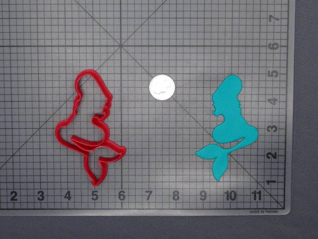 Mermaid Body 266-E088 Cookie Cutter Silhouette