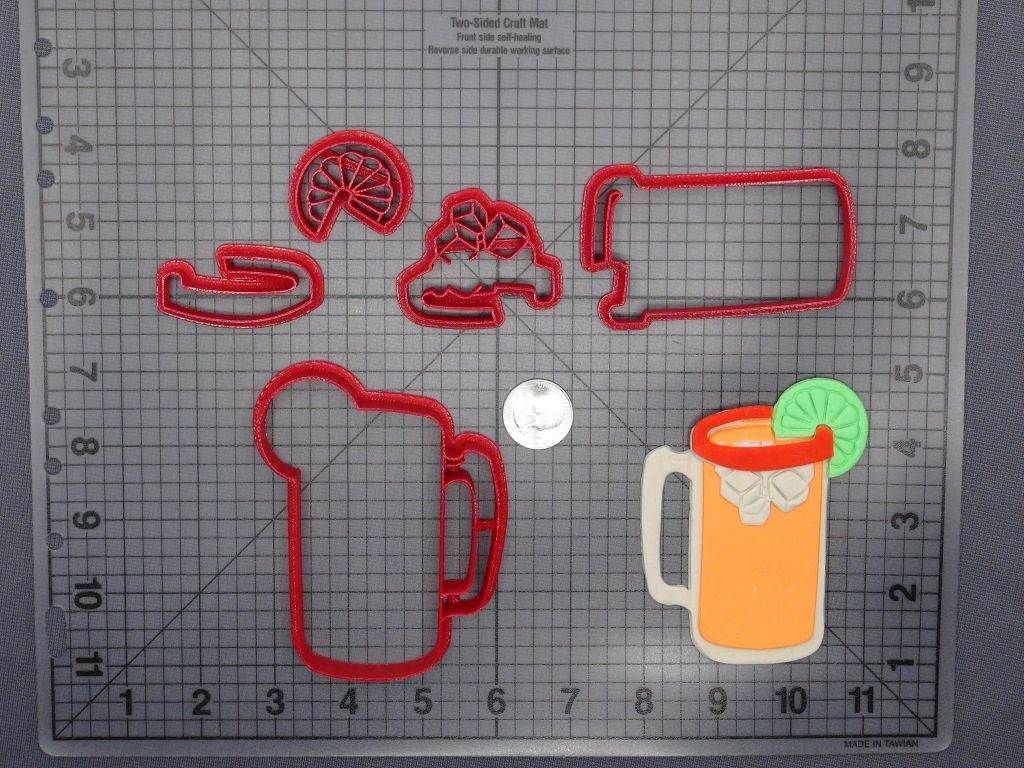 Mexican Spicy Beer Michelada Drink 266-D971 Cookie Cutter Set