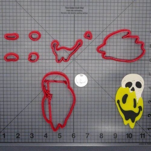 Skull Smile Melting 266-D899 Cookie Cutter Set