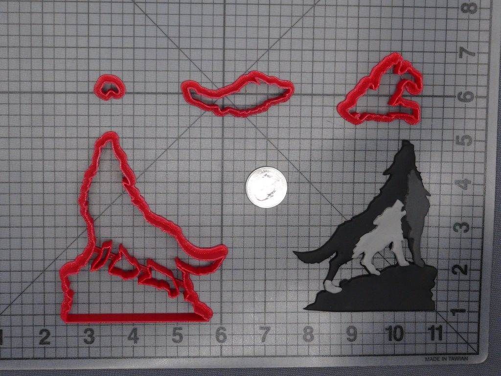 Wolf Pack Howling 266-E192 Cookie Cutter Set