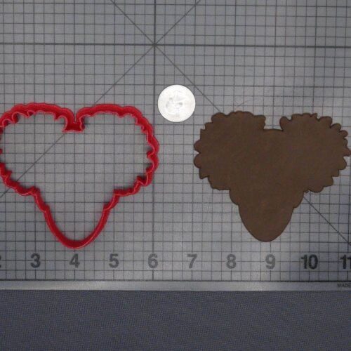 Afro Girl Head 266-E160 Cookie Cutter Silhouette
