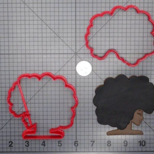 Afro Girl Head 266-E697 Cookie Cutter Set