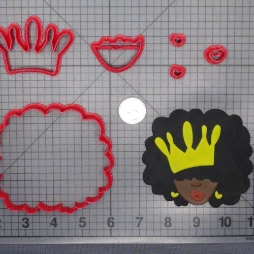 Afro Girl with Crown 266-E555 Cookie Cutter Set