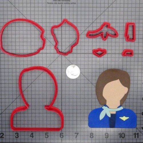 Airline Stewardess Head 266-E901 Cookie Cutter Set