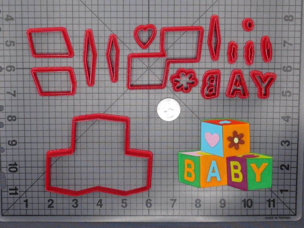 Baby Blocks 266-E446 Cookie Cutter Set