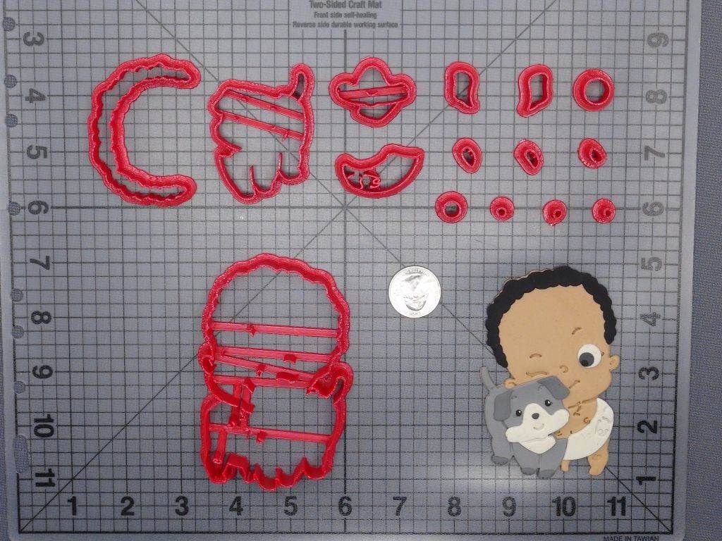 Baby Boy with Dog 266-E744 Cookie Cutter Set