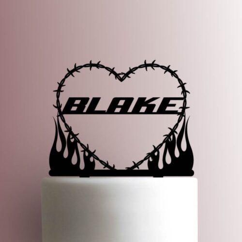 Barbwire Heart Custom 225-A366 Cake Topper